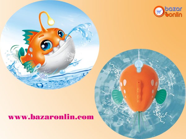 ماهی نارنجی حمام هولی تویز مدل 8103 اسباب بازی هولی تویز
