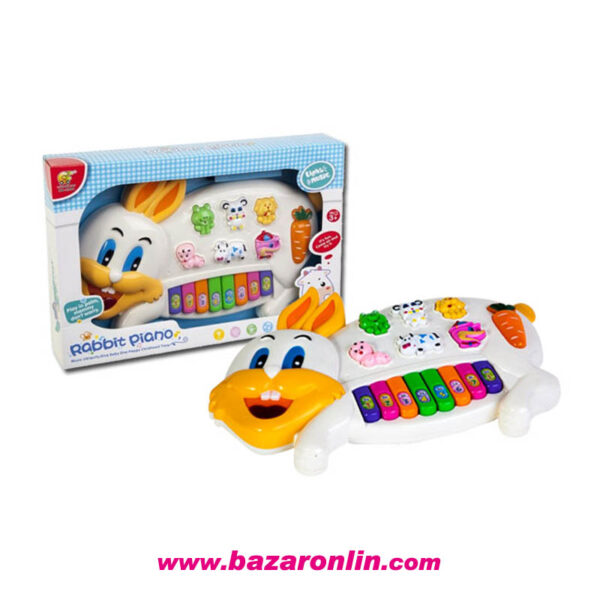 نگاره پیانو موزیکال طرح خرگوش مدل 3300