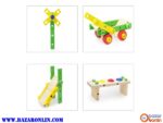 اسباب بازی چوبی ساختنی کامیون مدل SY-A096
