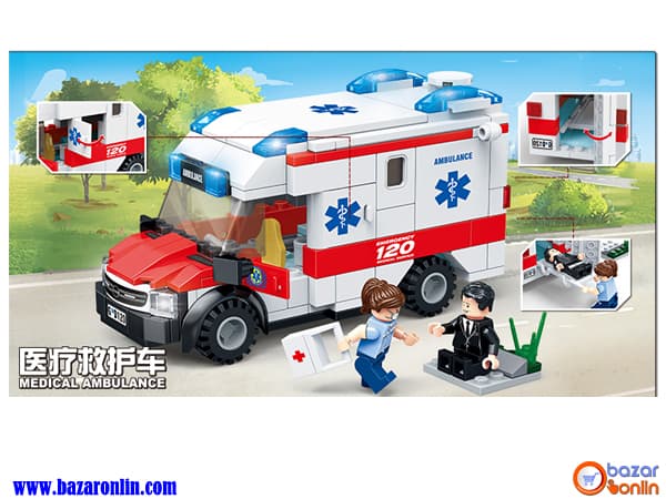 لگو آمبولانس پزشکی مدل 9220