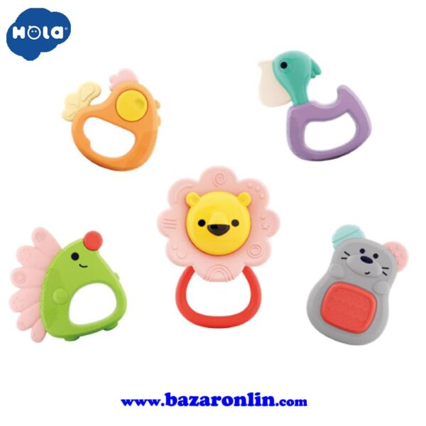 نگاره دندانگیر حیوانات هولاتویز مدل E318A ست 5 عددی