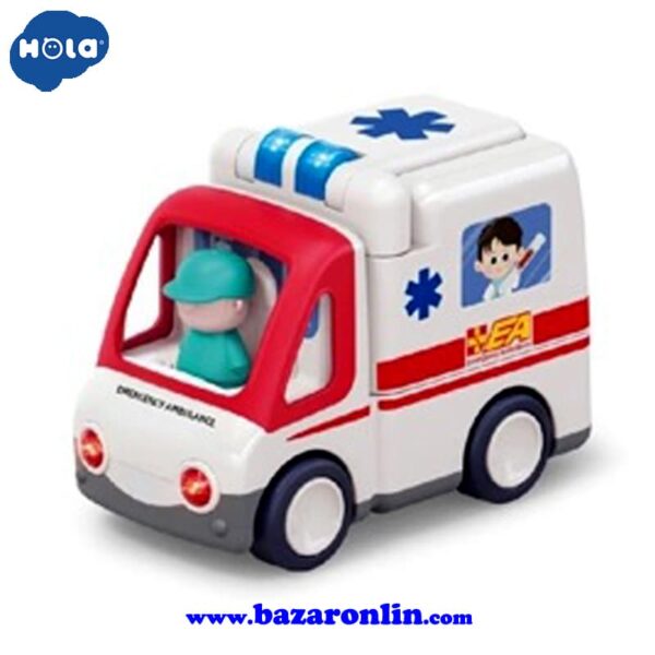 ماشین آمبولانس هولا تویز مدل E9997 - تصویر 1