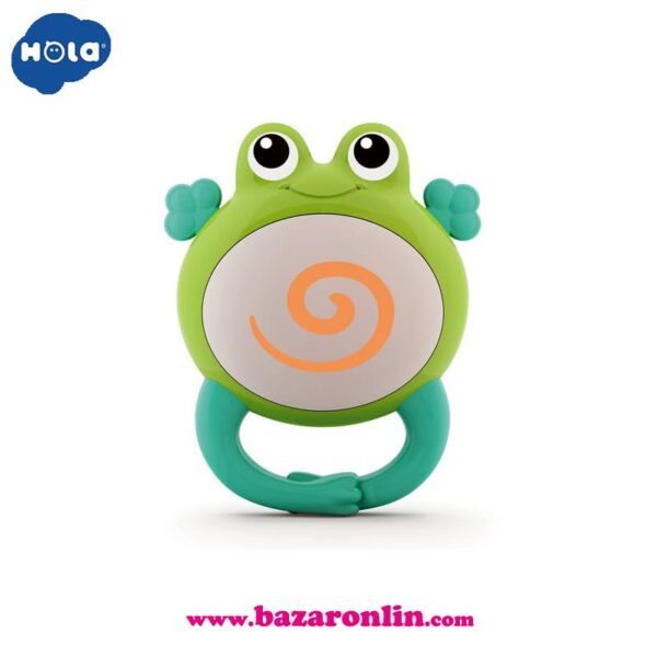 جغجغه حیوانات هولاتویز مدل E318B قورباغه